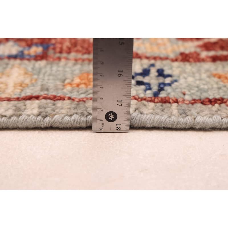 ECARPETGALLERY Hand-knotted Jules Serapi Grey Wool Rug - 8'0 x 9'10