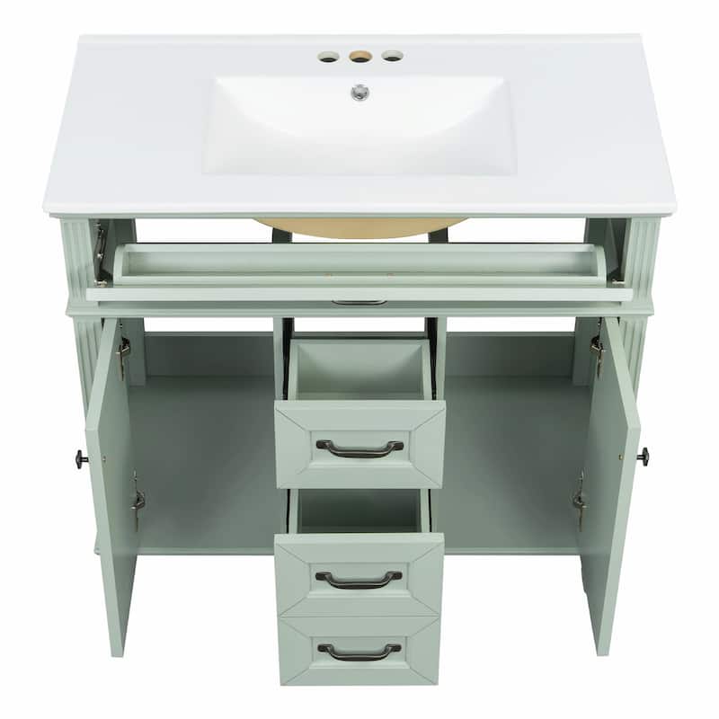 36" Bathroom Vanity with Sink Combo