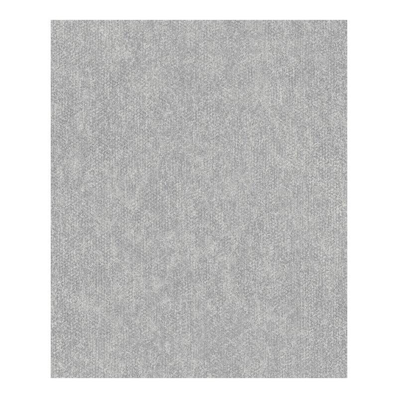 Advantage Everett Silver Distressed Textural Wallpaper - 20.9 x 396 x 0.025