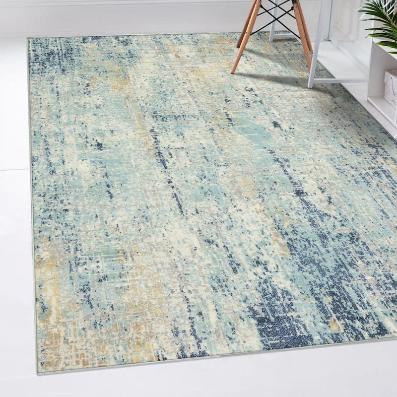 Luxe Weavers Modern Abstract Area Rug, Non-Shedding Carpet