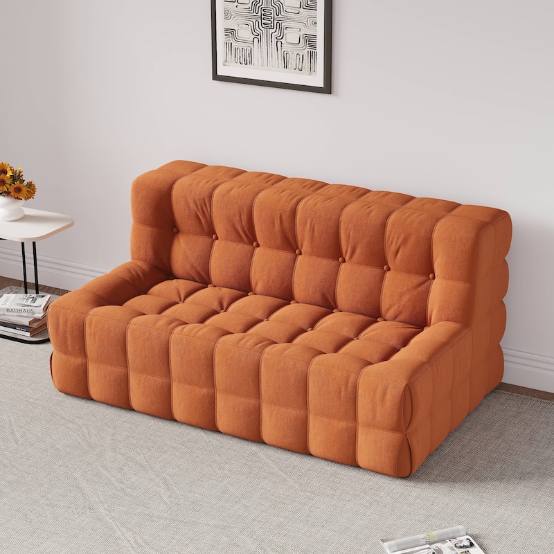 JASIWAY Modern Corduroy Fabric Upholstered Sofa