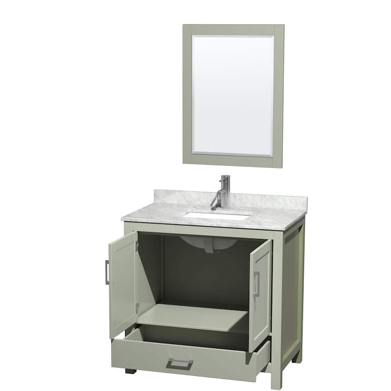 Wyndham Collection WCS141436SUNSM24 Sheffield 36" Free Standing Single