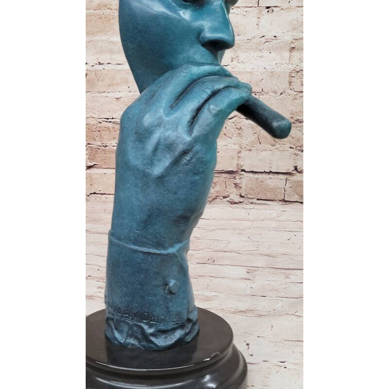 Salvador Dali Havana Man Smoking Cigar Bronze Sculpture Statue Hand Made Artwork