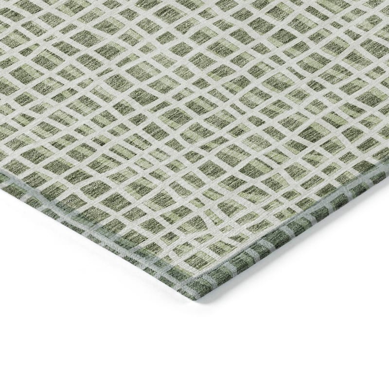 Machine Washable Indoor/ Outdoor Chantille Modern Abstract Rug