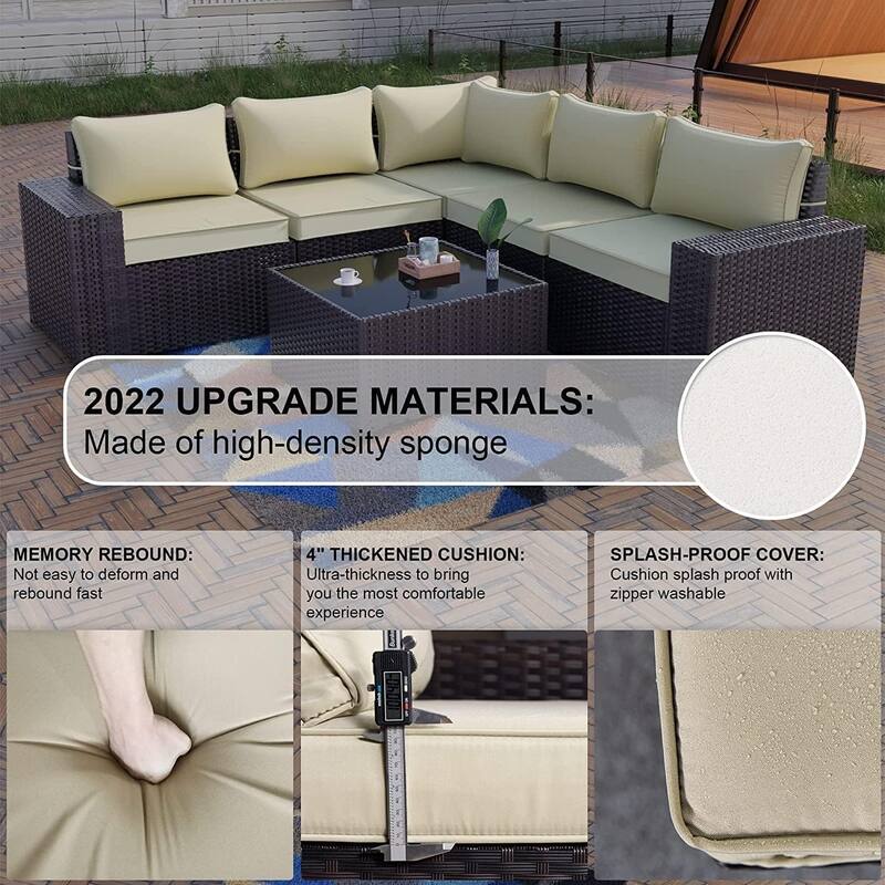 Delnavik 13 Pieces Outdoor Patio Furniture Set with Fire Pit Table w/ Wide Armrests