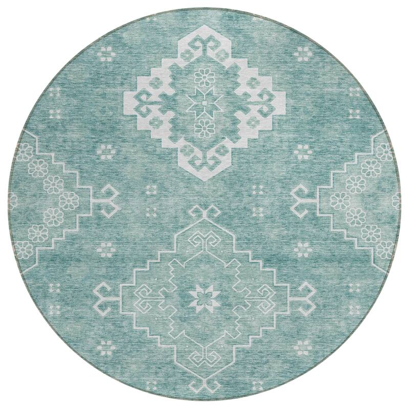 Machine Washable Indoor/ Outdoor Chantille Traditional Boho Rug