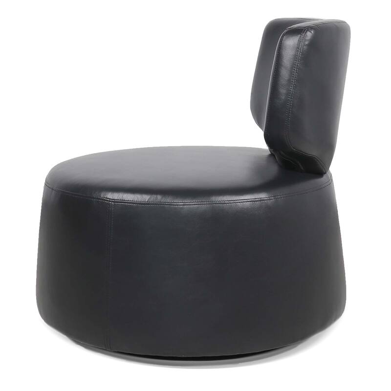 29.13" Wide Swivel PU Fabric Chair