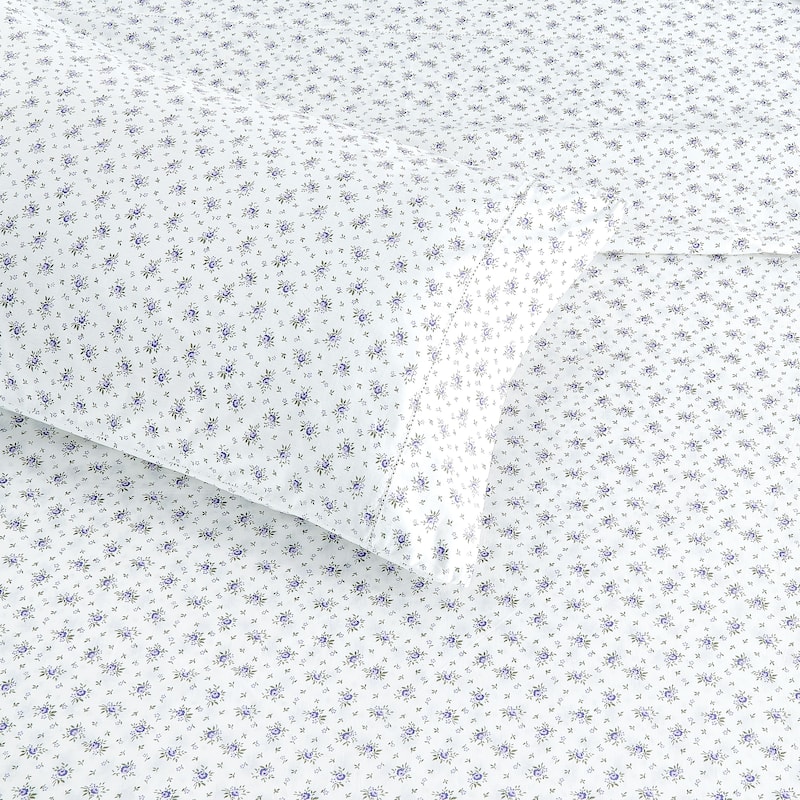 La Fleur Percale Cotton Sheet Set