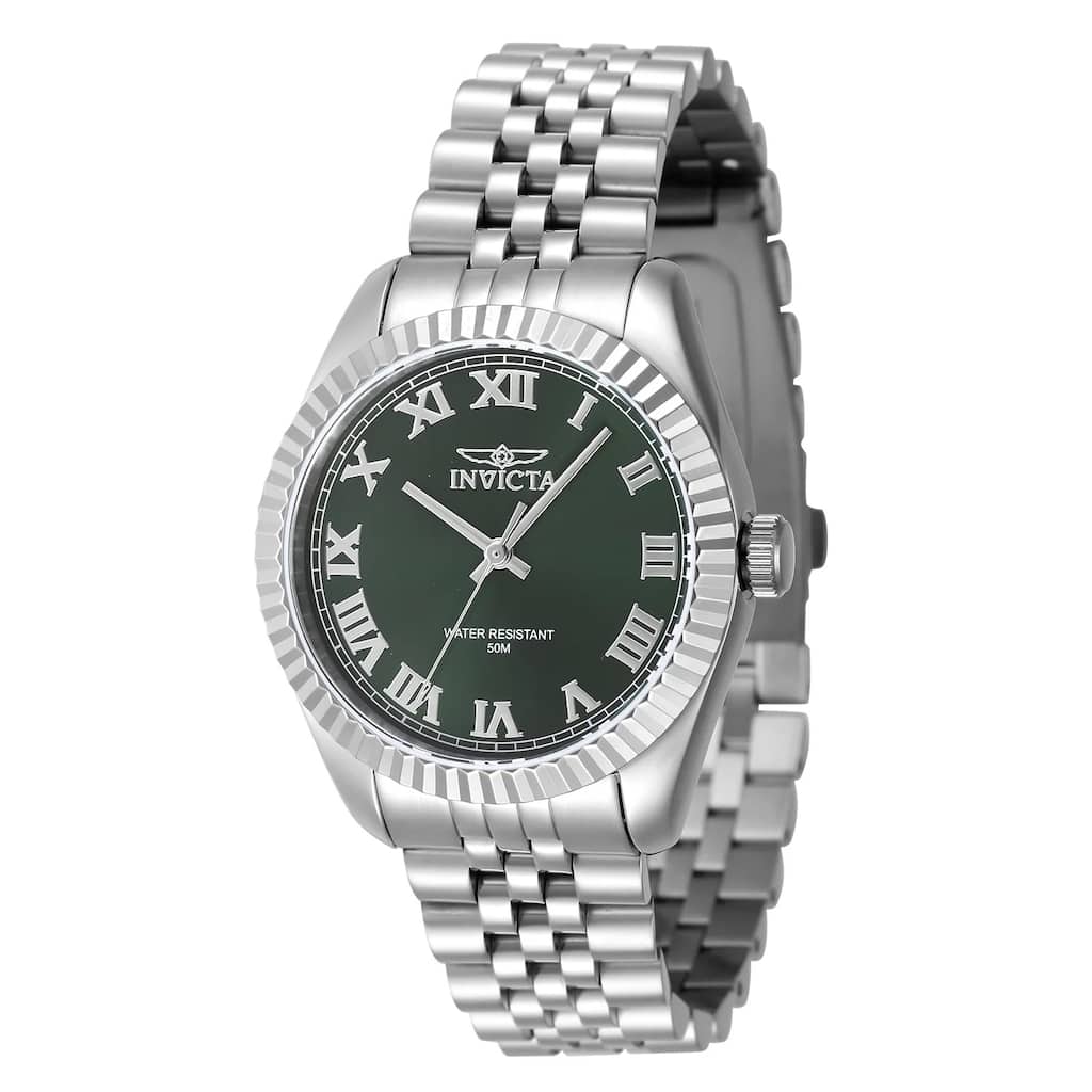Invicta Women's 47410 Specialty Quartz 3 Hand Green Dial Watch