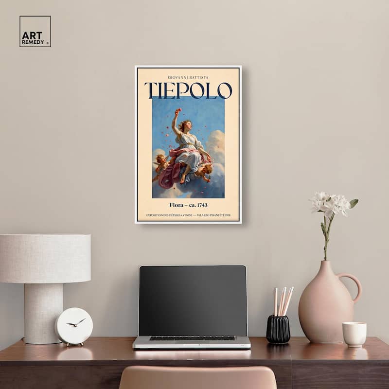 Goddess of Flowers in Flight Canvas by Art Remedy