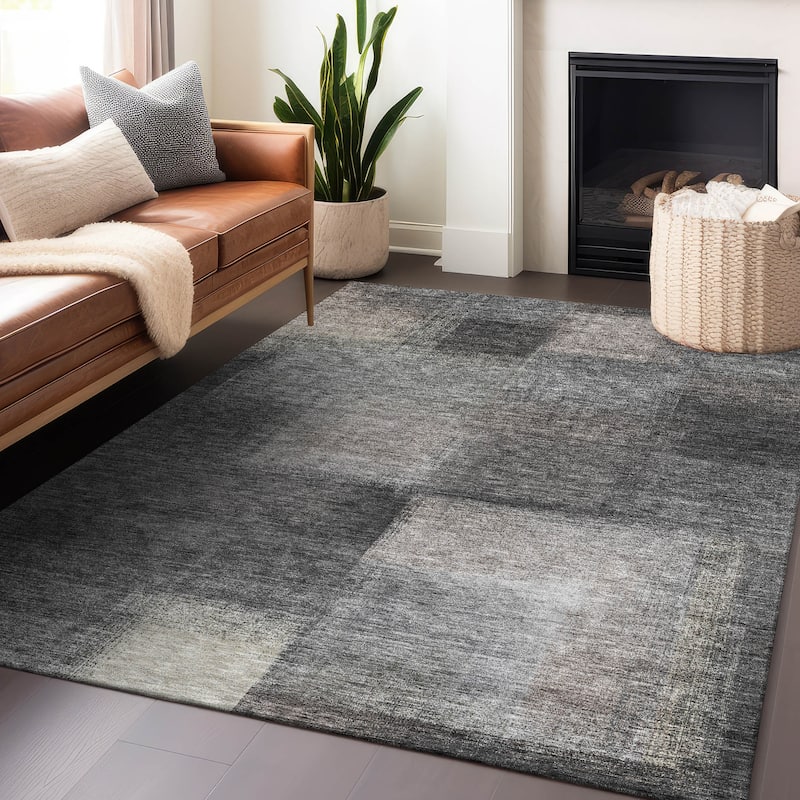 Premium Washable Super Soft Solid Ombre Mayfield Rug