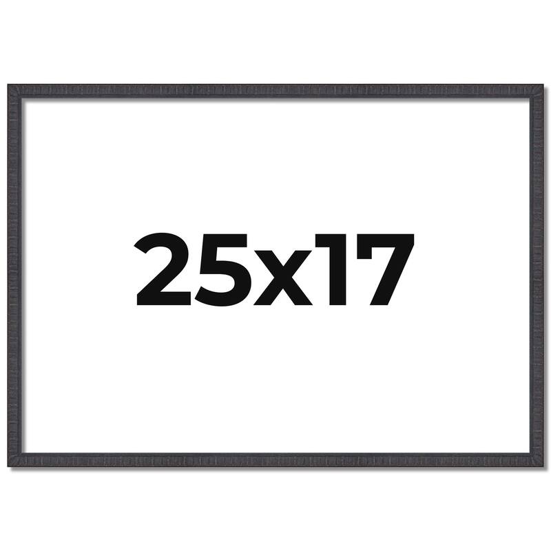 25x17 Frame Brown Solid Wood Picture Frame - Complete Modern Photo
