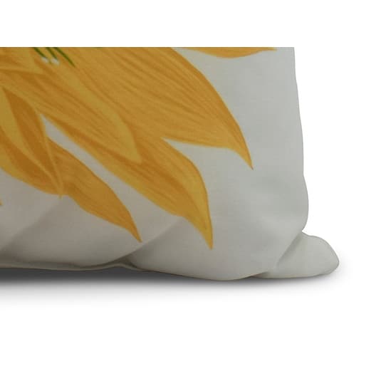 20 x 20 Inch Hojaver Floral Print Outdoor Pillow
