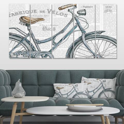 The Gray Barn 'Paris France Bicycles III' French Country Premium Canvas Wall Art