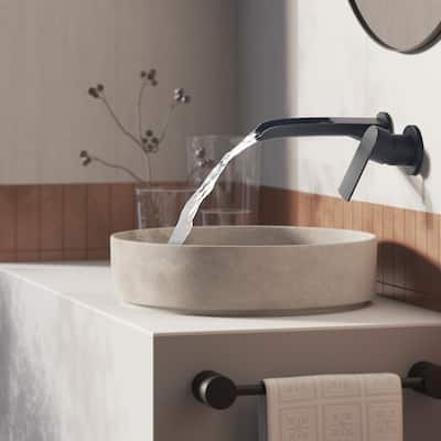 Rbrohant Wall Mounted Bathroom Vessel Sink Faucets, Single-handle Basin Faucet