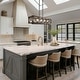 preview thumbnail 19 of 27, LALUZ Farmhouse 5-Light Rectangle Wood Chandelier Rustic Island Lights for Dining Kitchen Island