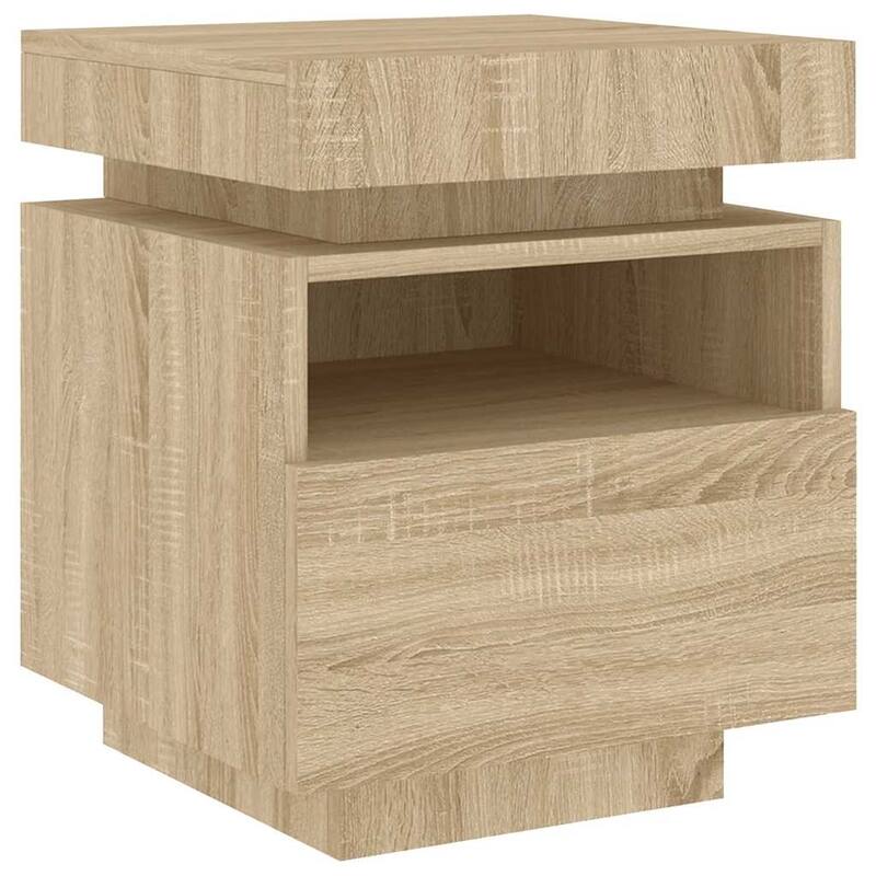 vidaXL Bedside Cabinet Engineered wood Compact Bedside Cabinet