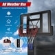 preview thumbnail 7 of 8, Height Adjustable Portable Shatterproof Backboard Basketball Hoop with 2 Nets - 39" x 26" x 10'