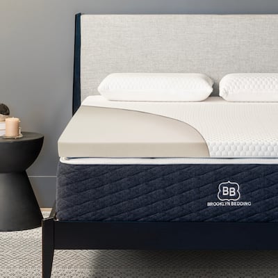 Brooklyn Bedding Cooling 4-lb. Memory Foam Topper - 2 inch