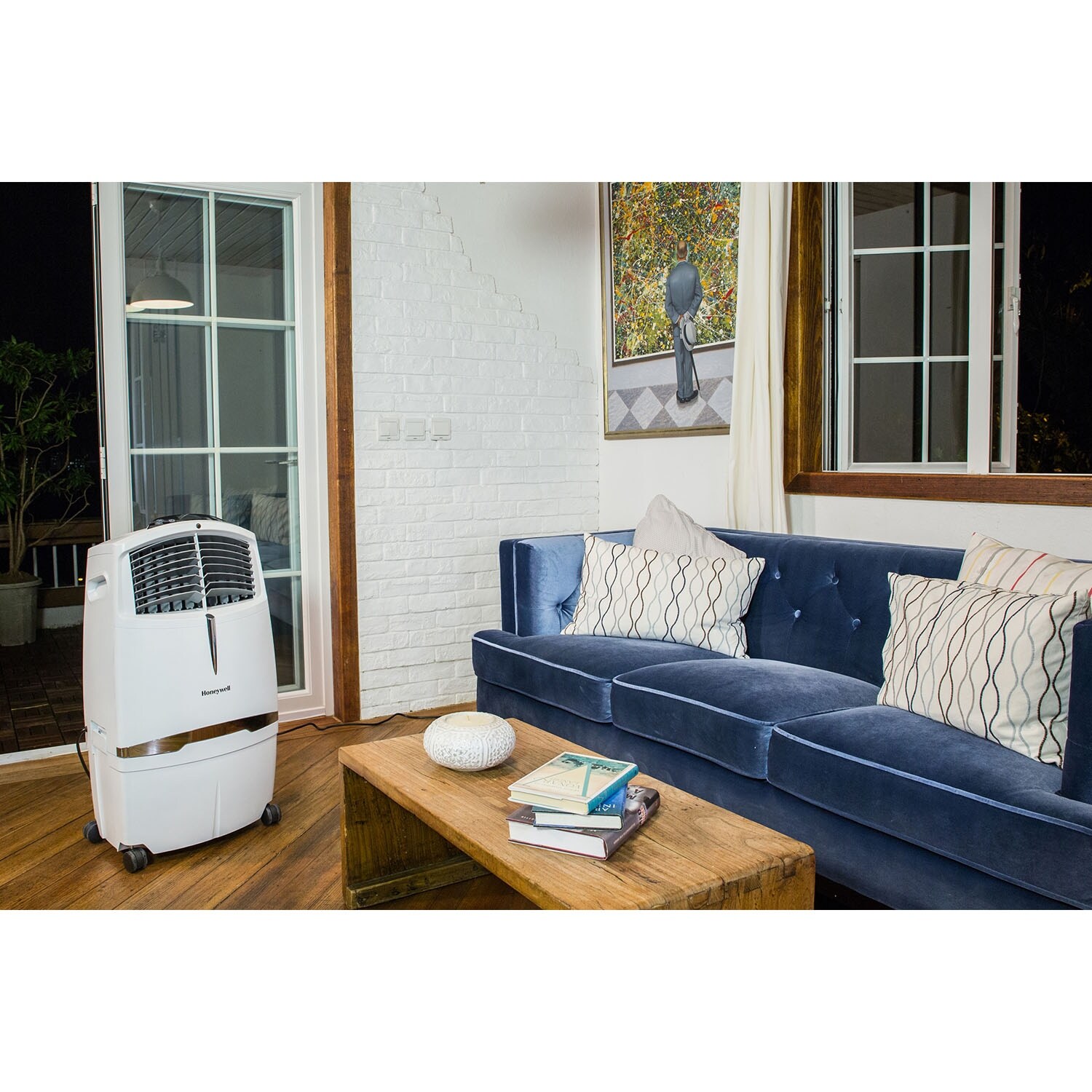 Honeywell 525 cfm indoor discount outdoor portable evaporative cooler