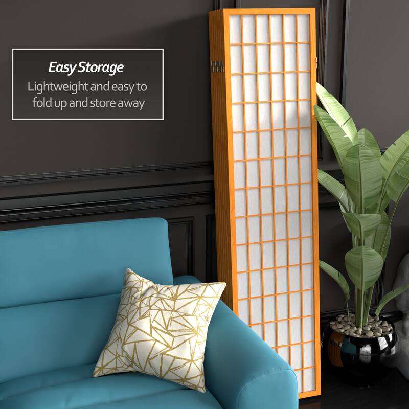 Wood and Rice Paper Windowpane Shoji Screen (China)