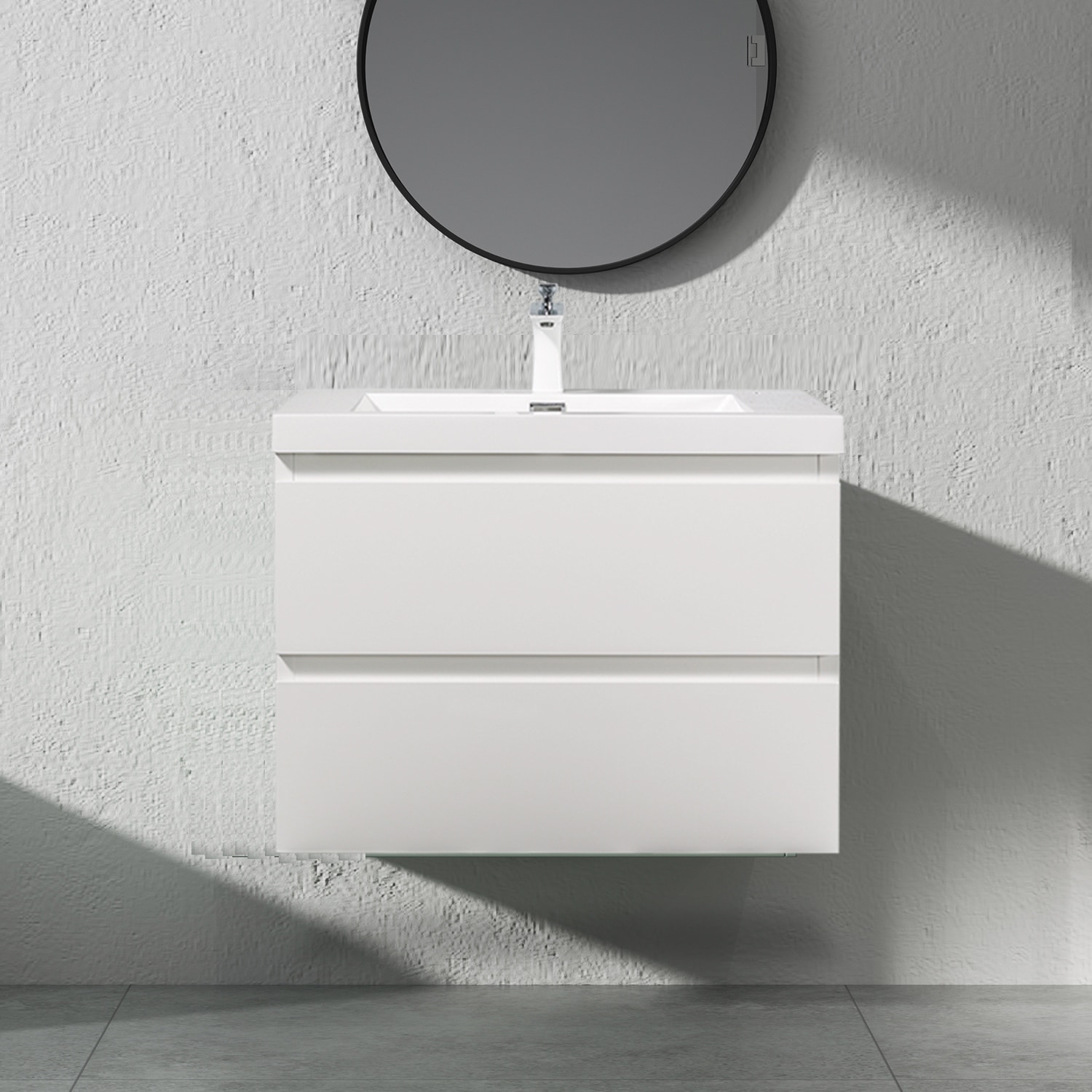 Floating Bathroom Vanity with Resin Top
