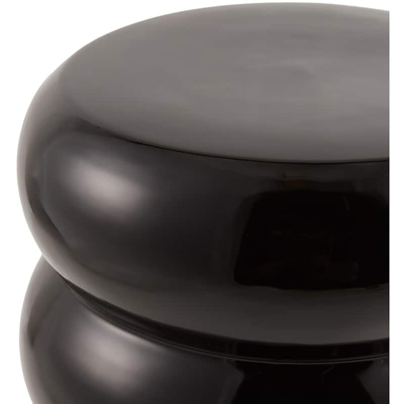 Livabliss Bizen Modern Garden Stool - Black