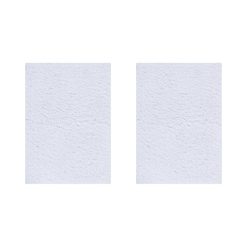 Better Trends Bath Rug Set 100% Micro Polyester Tufted Anti-Skid Latex Backing Bathroom Rugs for Shower, Sink Mats Micro Plush