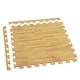 preview thumbnail 16 of 16, 12 Tiles Exercise Wood Grain Puzzle Interlocking Foam Gym Floor Mats - 23.6 X 23.6 inch