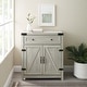 preview thumbnail 21 of 37, Middlebrook 30-inch Rustic Barn Door Accent Cabinet Stone Grey