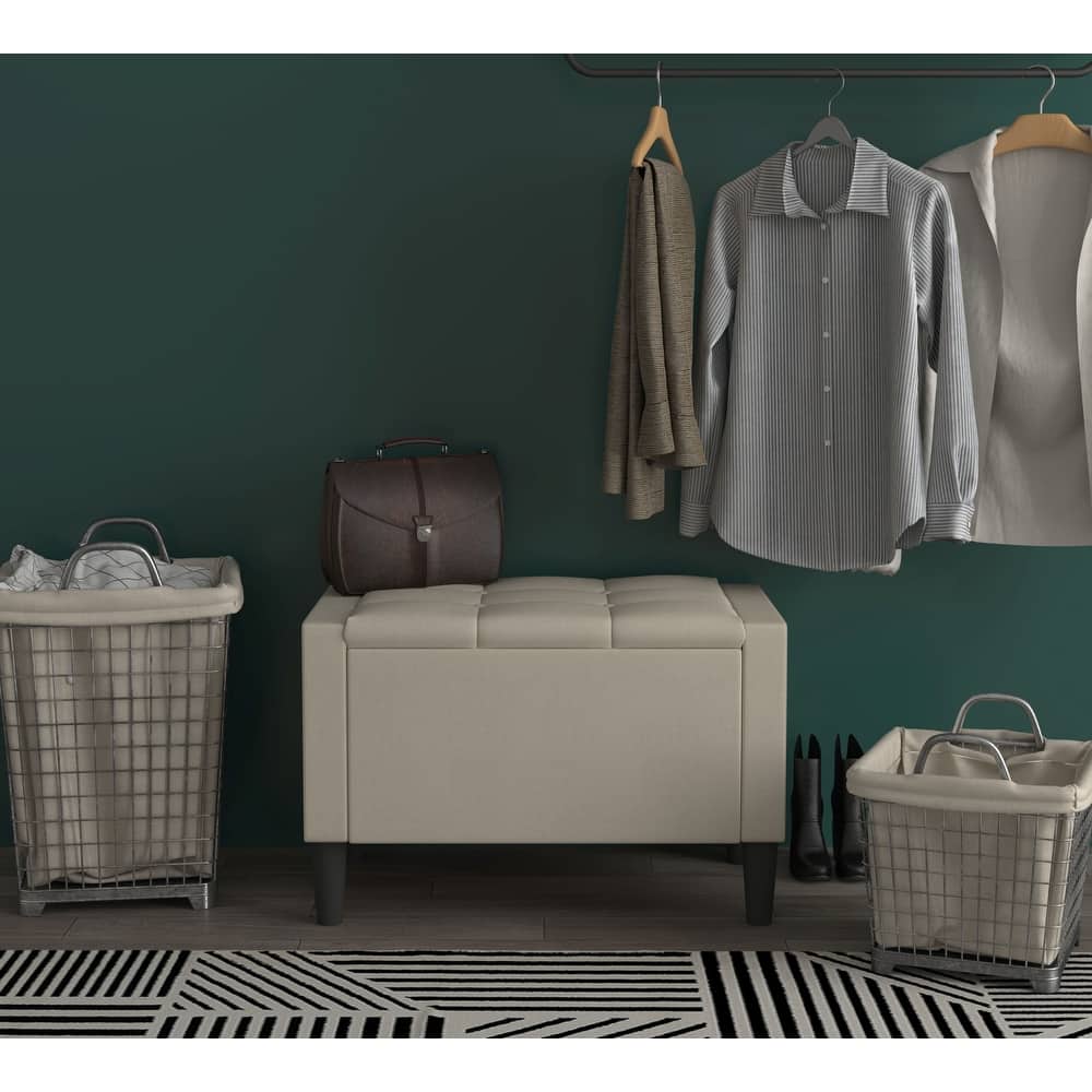 Braylen Upholstered Flip Top Storage Bench