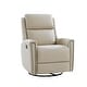 preview thumbnail 68 of 111, Fiacro 30.31" Genuine Leather Wingback Swivel Rocker Recliner with Nailhead Trim