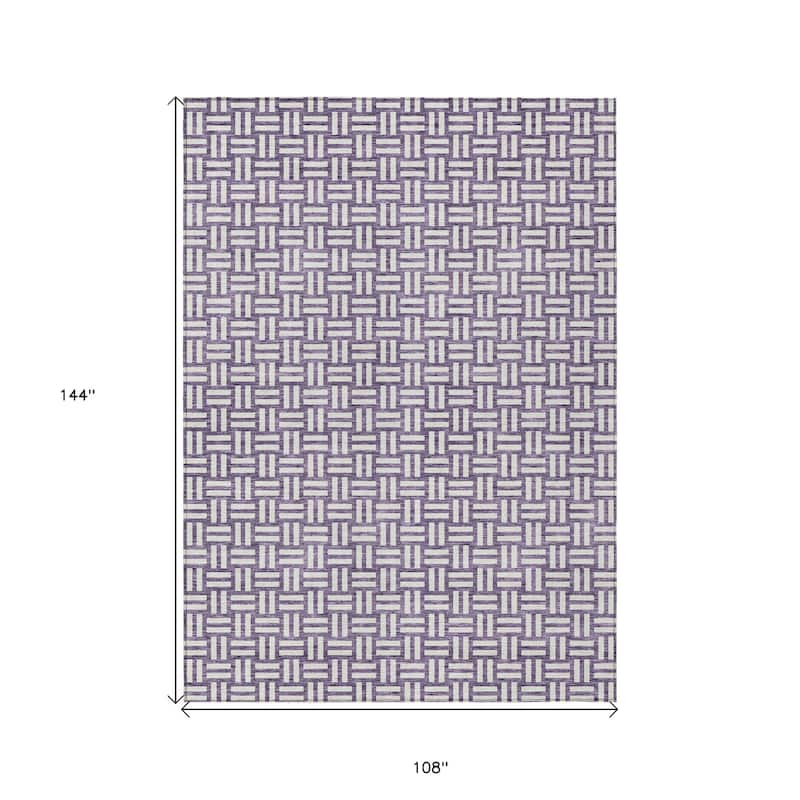 HomeRoots Geometric Transitional Rectangle Outdoor Rug