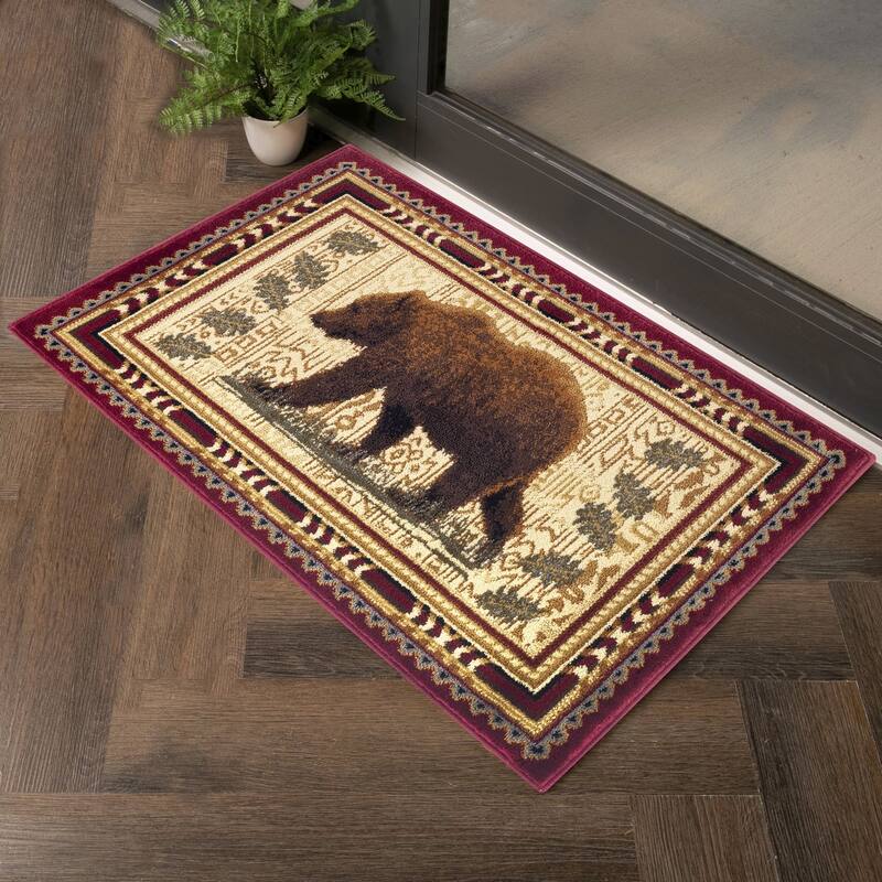 Nature's Nest GC_CBL3007 Multi Lodge Area Rug