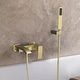 preview thumbnail 4 of 17, Solid Brass Wall Mounted Roman Tub Faucet with Handheld Shower Head