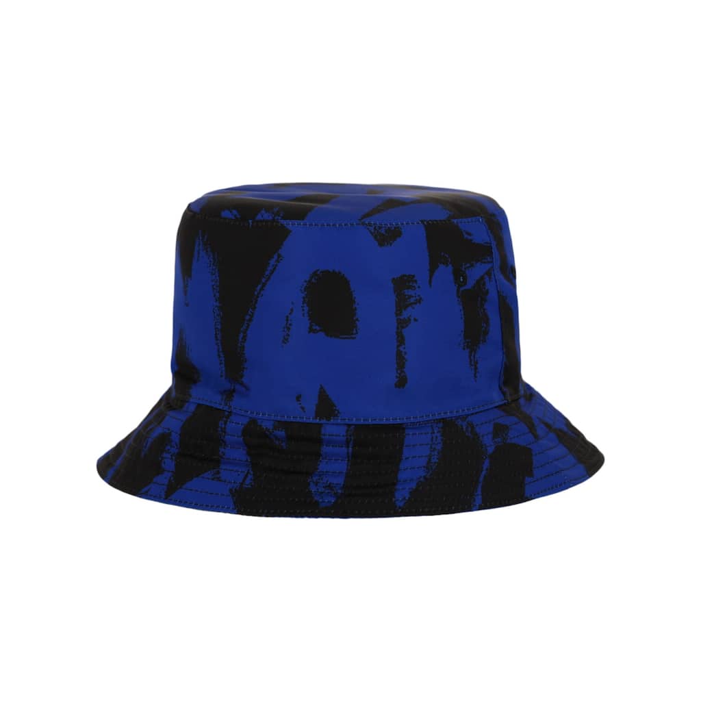 Alexander McQueen Graffiti Logo Print Bucket Hat - S