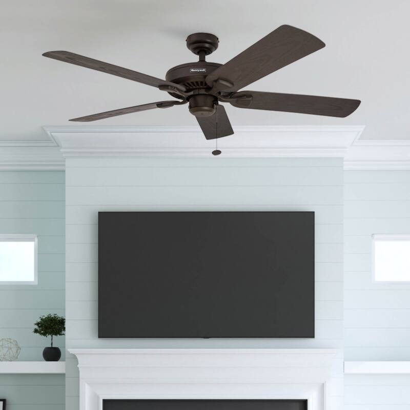 52" Honeywell Belmar Wet Rated Indoor/Outdoor Ceiling Fan, No Light