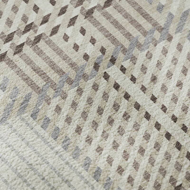 Premium Washable Super Soft Modern Plaid Mayfield Rug