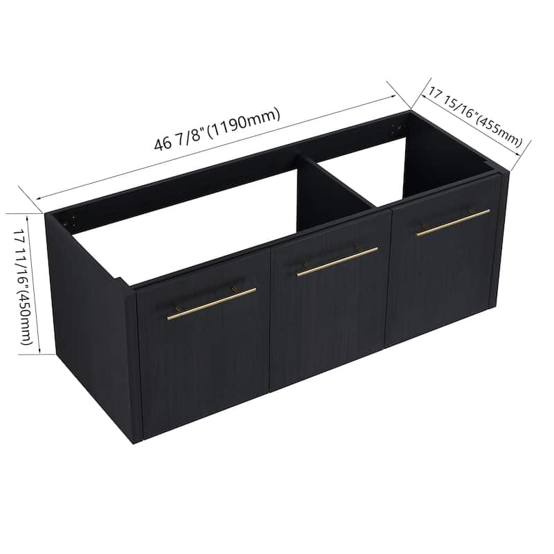 48 Inch Wall-mounted Bathroom Vanity