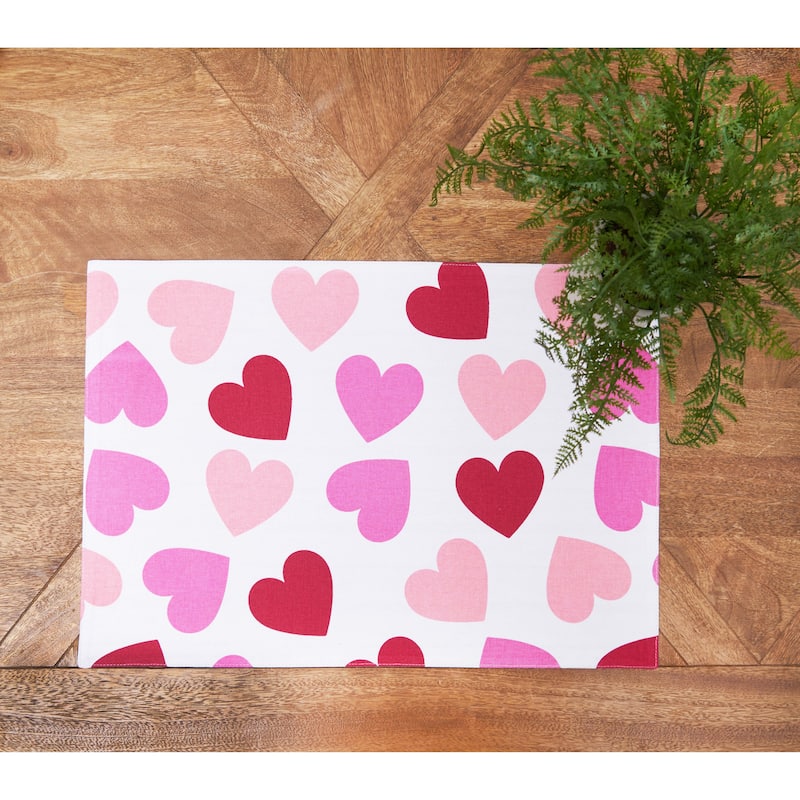 Love You More Placemats Set of 6, 14" x 20"
