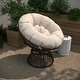 preview thumbnail 12 of 30, Papasan Swivel Patio Lounge Chair