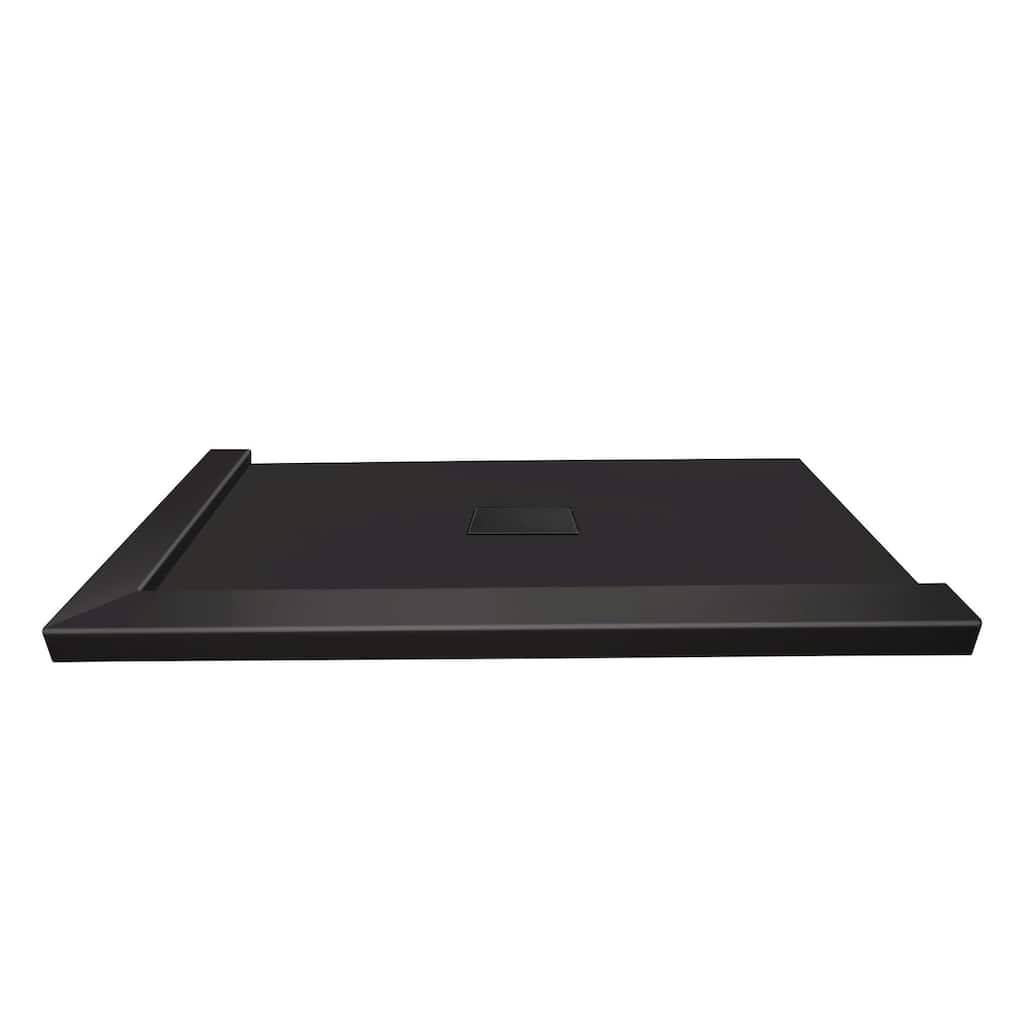 Transolid FZSDT6340C 63" x 40-1/2" Rectangular Shower Base with Double