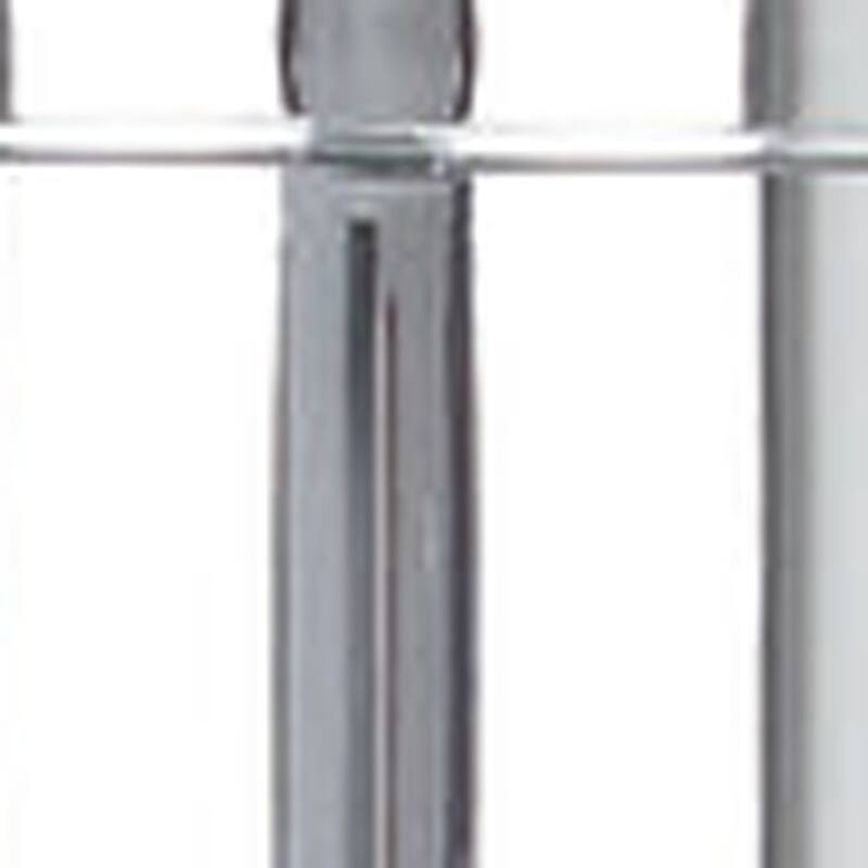 HomeRoots Silver Heavy Duty Plastic Wall Mount Soap Dispenser - 3.25' X '3.5' X '3.5
