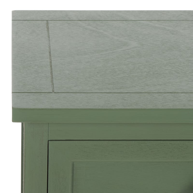 SAFAVIEH Alverta Red Storage Side Table - 15.9" x 13" x 27.6" - 16"W x 13"D x 26"H