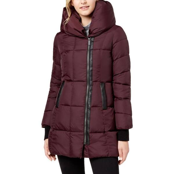Shop French Connection Women S Quilted Asymmetrical Hem Hooded