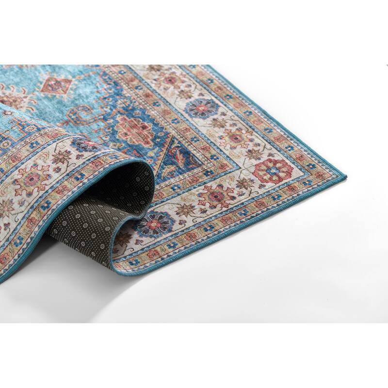 Momeni Karachi Traditional Area Rug with Non-Skid Backing