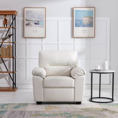 Morden Fort Upholstered Accent Chairs for Living Room,Faux Leather