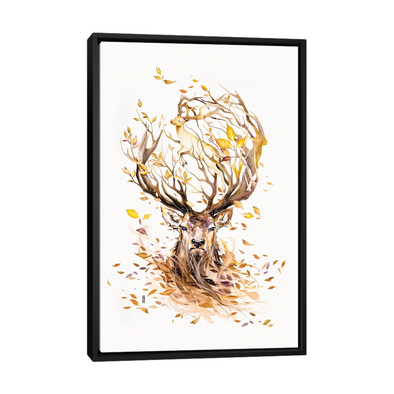 iCanvas "Autumn" by Jongkie Framed Canvas Print