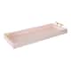 Kate and Laurel Lipton Narrow Rectangle Wood Accent Tray - 10x24 - Pink