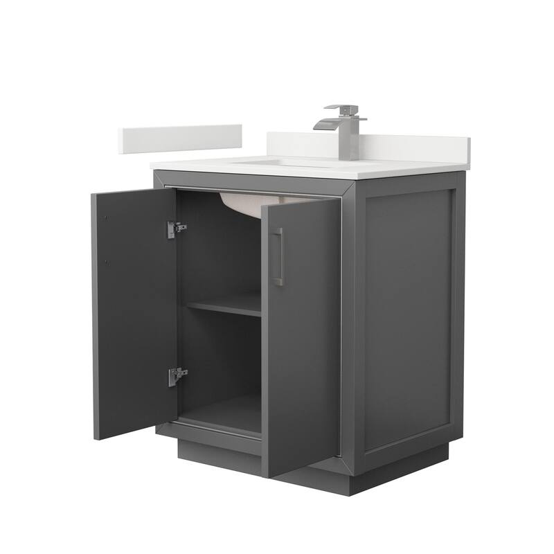 Wyndham Collection WCF111130S-QTZ-UNSMXX Icon 30" Free Standing Single